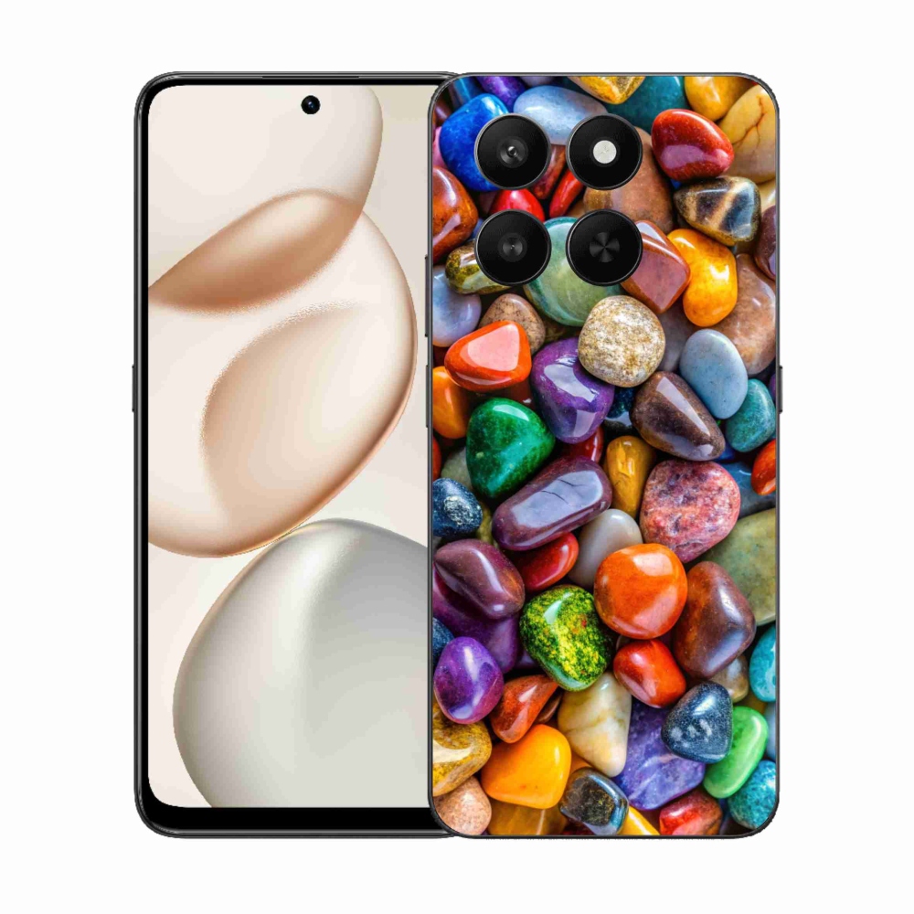 Zselés borítás mmCase a Honor 400 Smart 5G/4G/Honor X7d készülékhez - színes strasszkövek