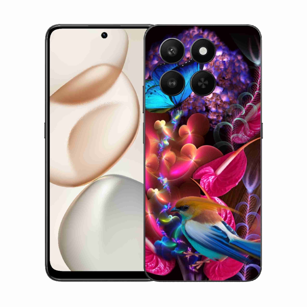 Zselés borítás mmCase a Honor 400 Smart 5G/4G/Honor X7d készülékhez - színes virágok