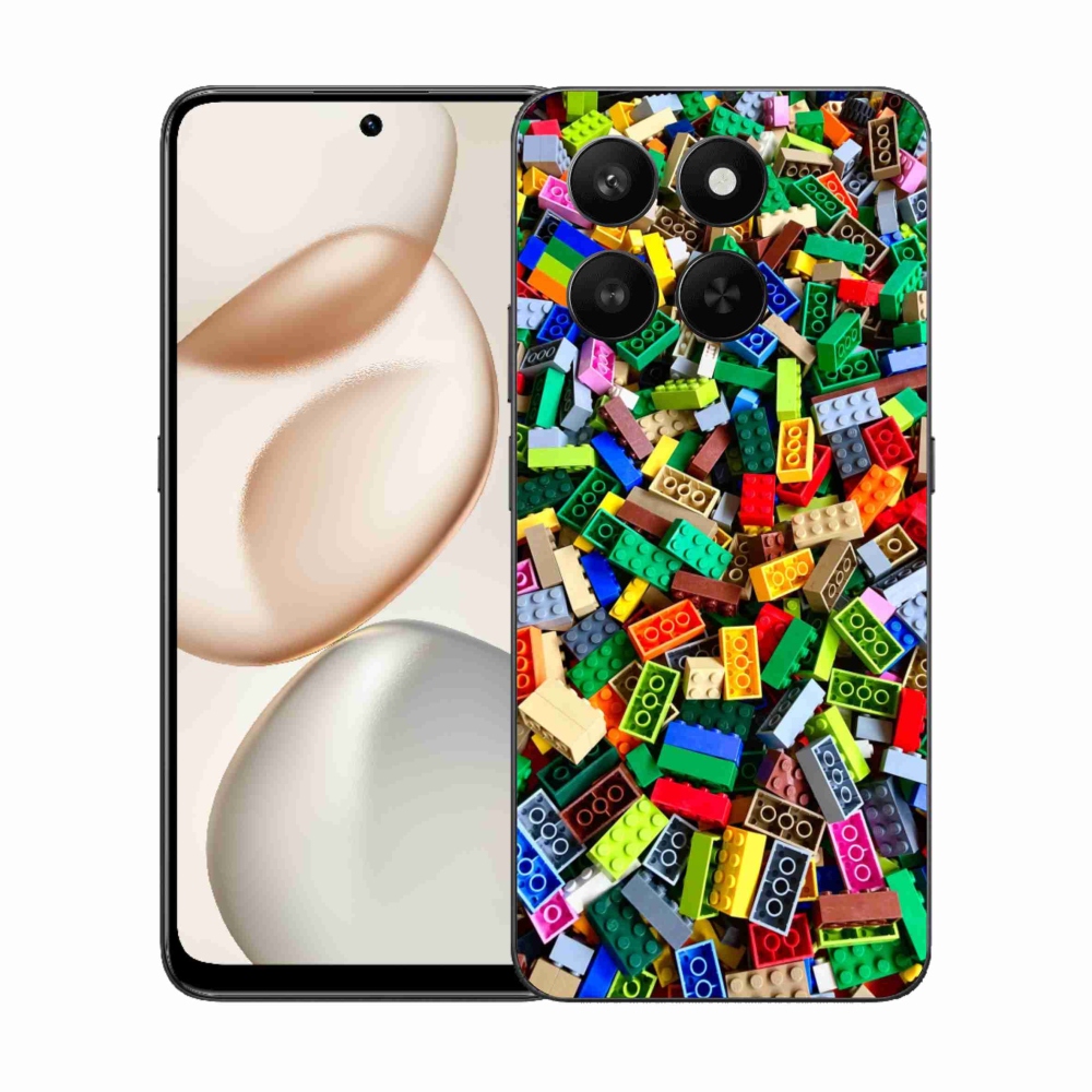 Zselés borítás mmCase a Honor 400 Smart 5G/4G/Honor X7d számára - színes építőelemek