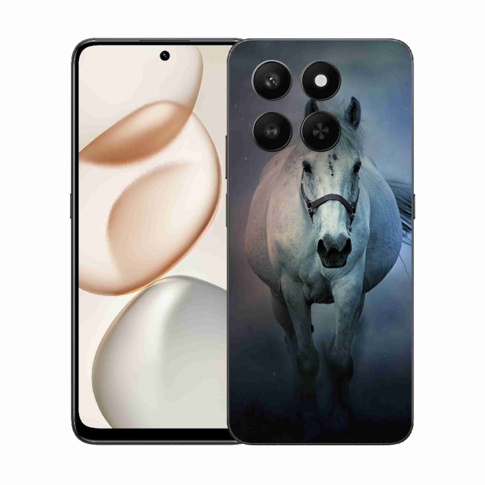 Gél borítás mmCase a Honor 400 Smart 5G/4G/Honor X7d számára - futó fehér ló