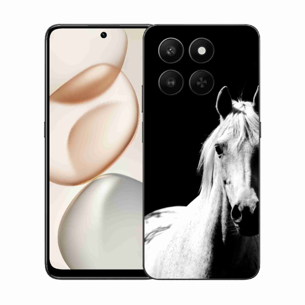 Zselés borítás mmCase a Honor 400 Smart 5G/4G/Honor X7d számára - fehér ló 5