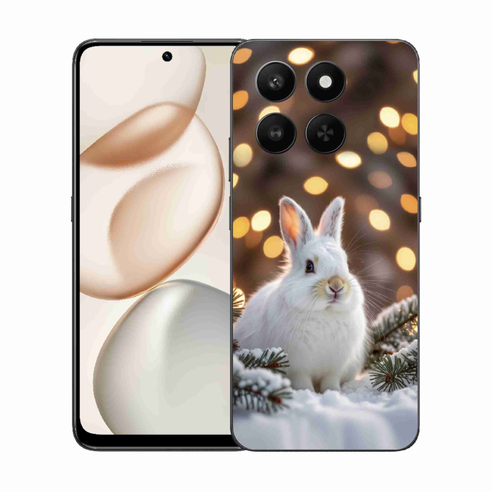 mmCase géltok az Honor 400 Smart 5G/4G/Honor X7d készülékhez – fehér nyuszi