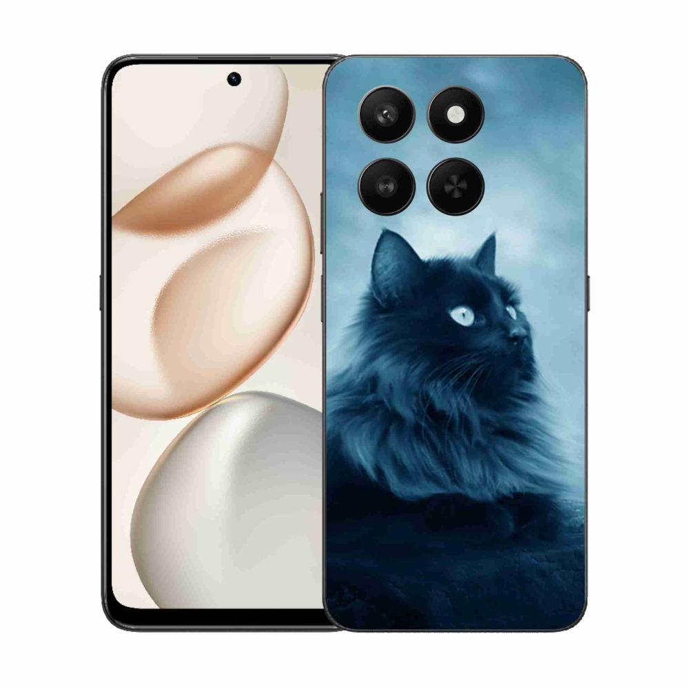 Zselés borítás mmCase a Honor 400 Smart 5G/4G/Honor X7d készülékhez - fekete cat 1