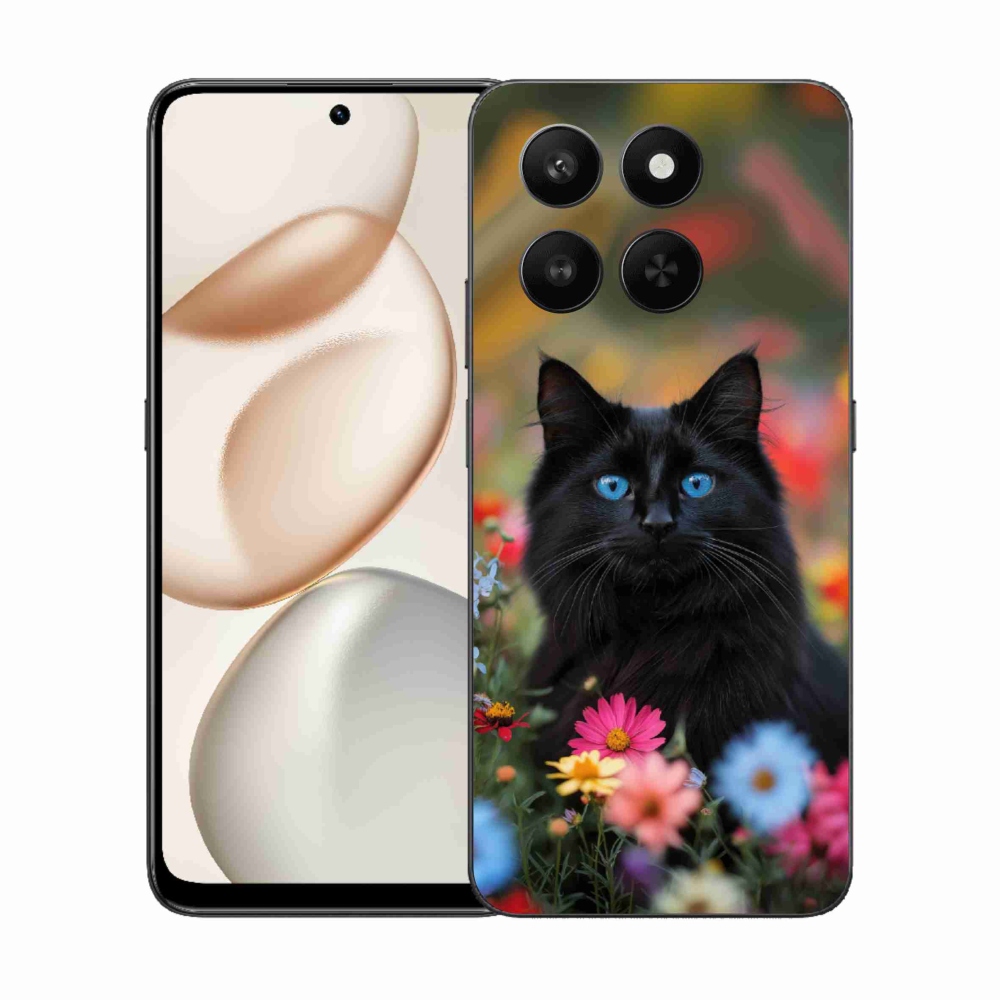 mmCase gél tok az Honor 400 Smart 5G/4G/Honor X7d készülékhez – fekete cica 4