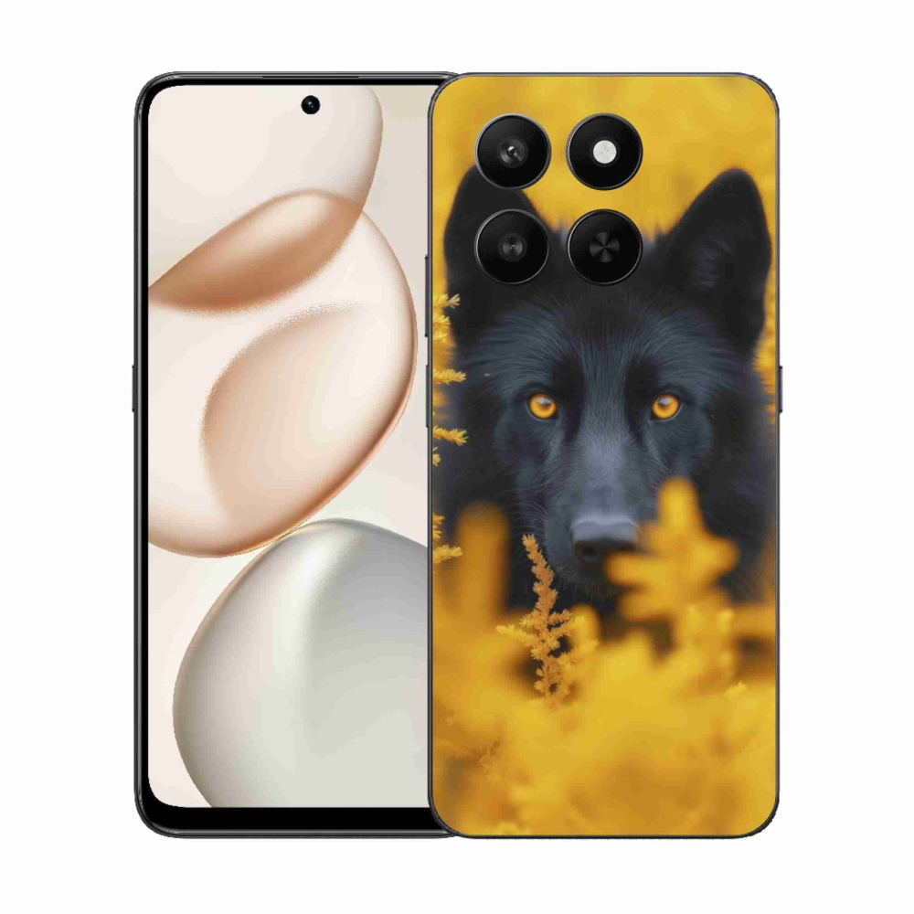 Zselés borítás mmCase a Honor 400 Smart 5G/4G/Honor X7d készülékhez - fekete farkas 2