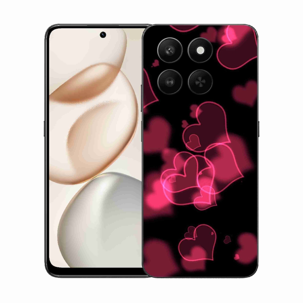 Zselés borítás mmCase a Honor 400 Smart 5G/4G/Honor X7d készülékhez - piros szívek