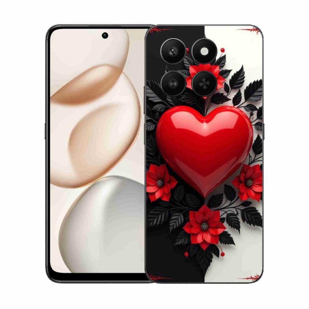 Zselés borítás mmCase a Honor 400 Smart 5G/4G/Honor X7d készülékhez - piros szív