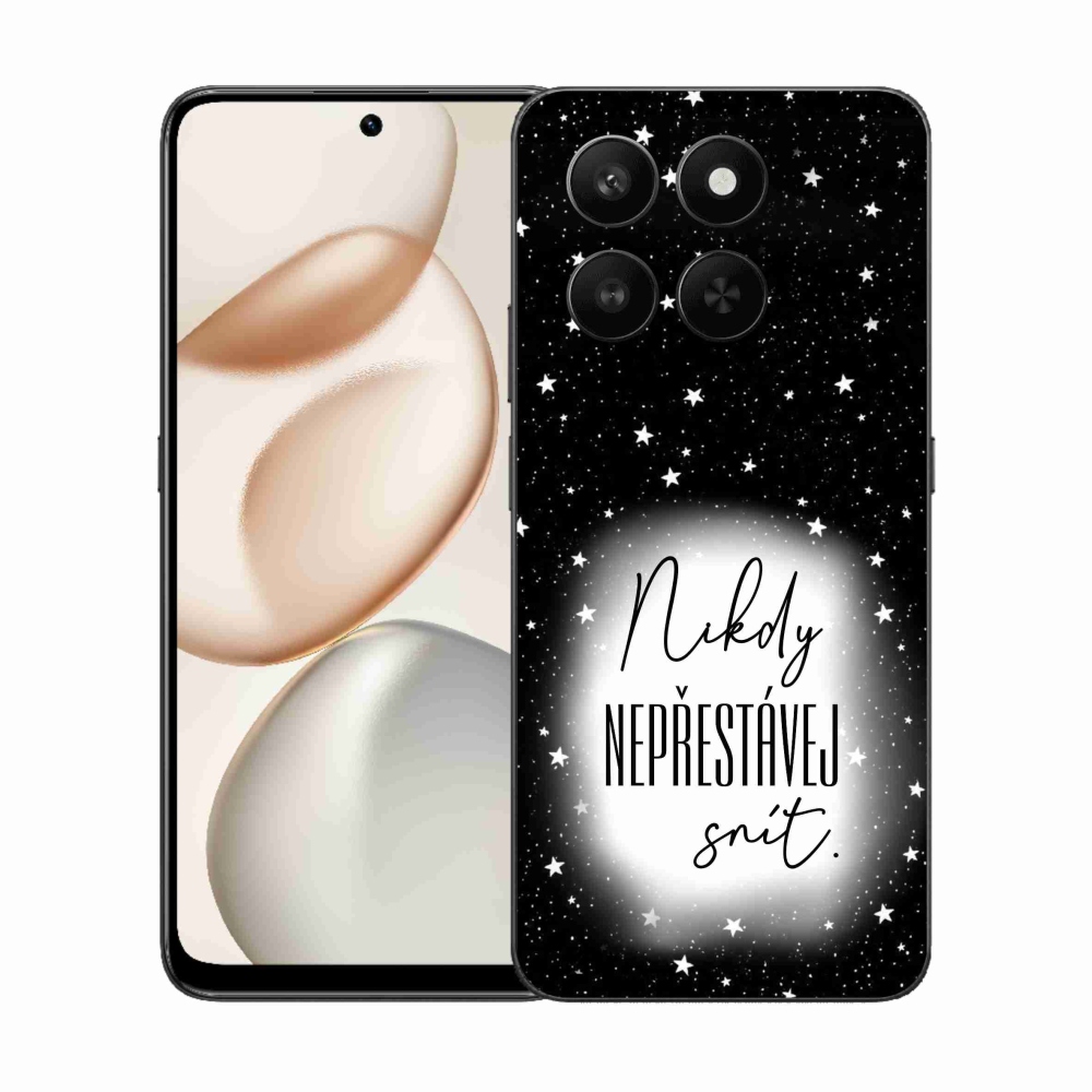 Gél borító mmCase a Honor 400 Smart 5G/4G/Honor X7d készülékhez - Idézet 1 fehér és fekete háttérrel