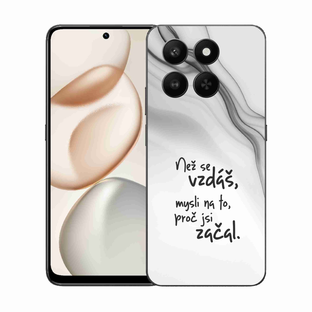 Zselés borító mmCase a Honor 400 Smart 5G/4G/Honor X7d készülékhez - idézet 2 fehér háttér