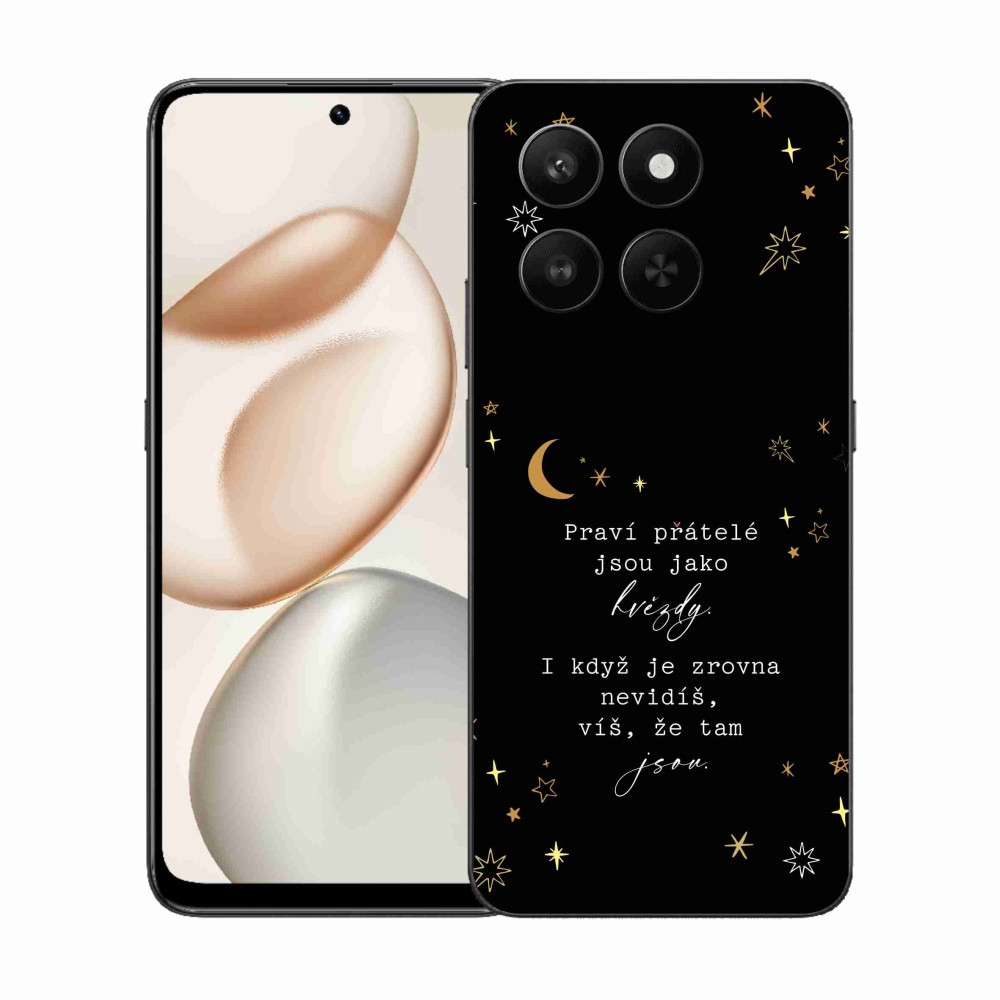 Gél borító mmCase a Honor 400 Smart 5G/4G/Honor X7d készülékhez - Idézet 6 fekete háttér