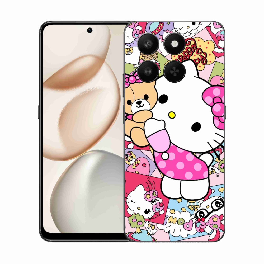 mmCase géltok az Honor 400 Smart 5G/4G/Honor X7d készülékhez – aranyos cica