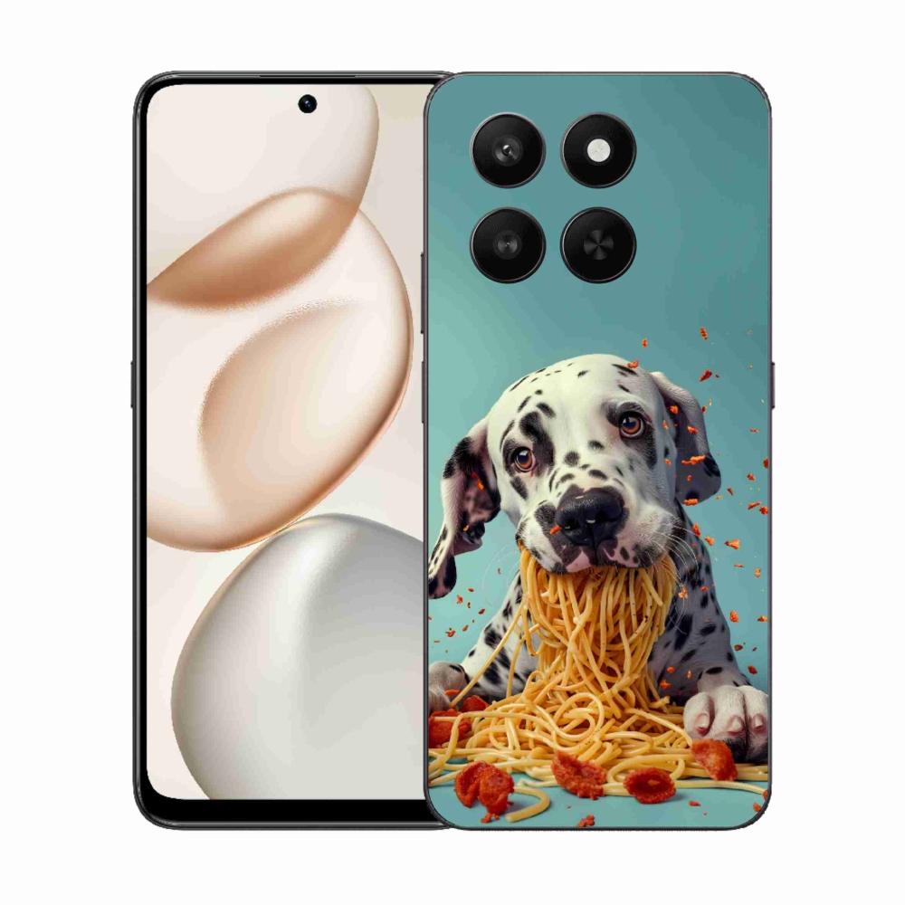 mmCase gél tok az Honor 400 Smart 5G/4G/Honor X7d készülékhez – dalmát és spagetti