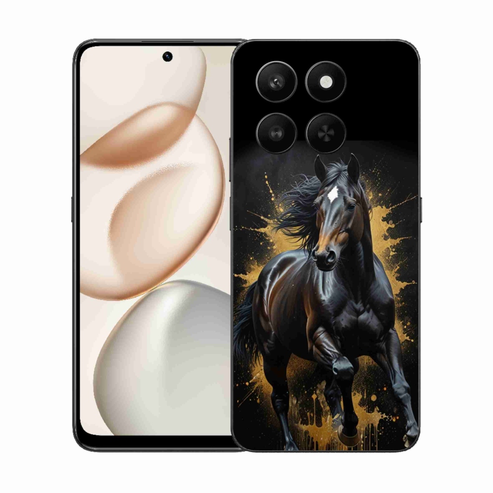 mmCase gél tok az Honor 400 Smart 5G/4G/Honor X7d készülékhez – elegáns fekete csikó