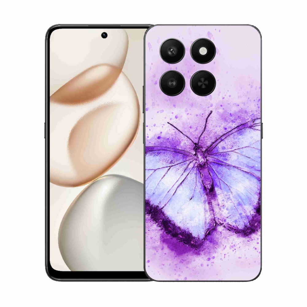 Zselés borítás mmCase a Honor 400 Smart 5G/4G/Honor X7d készülékhez - lila pillangó