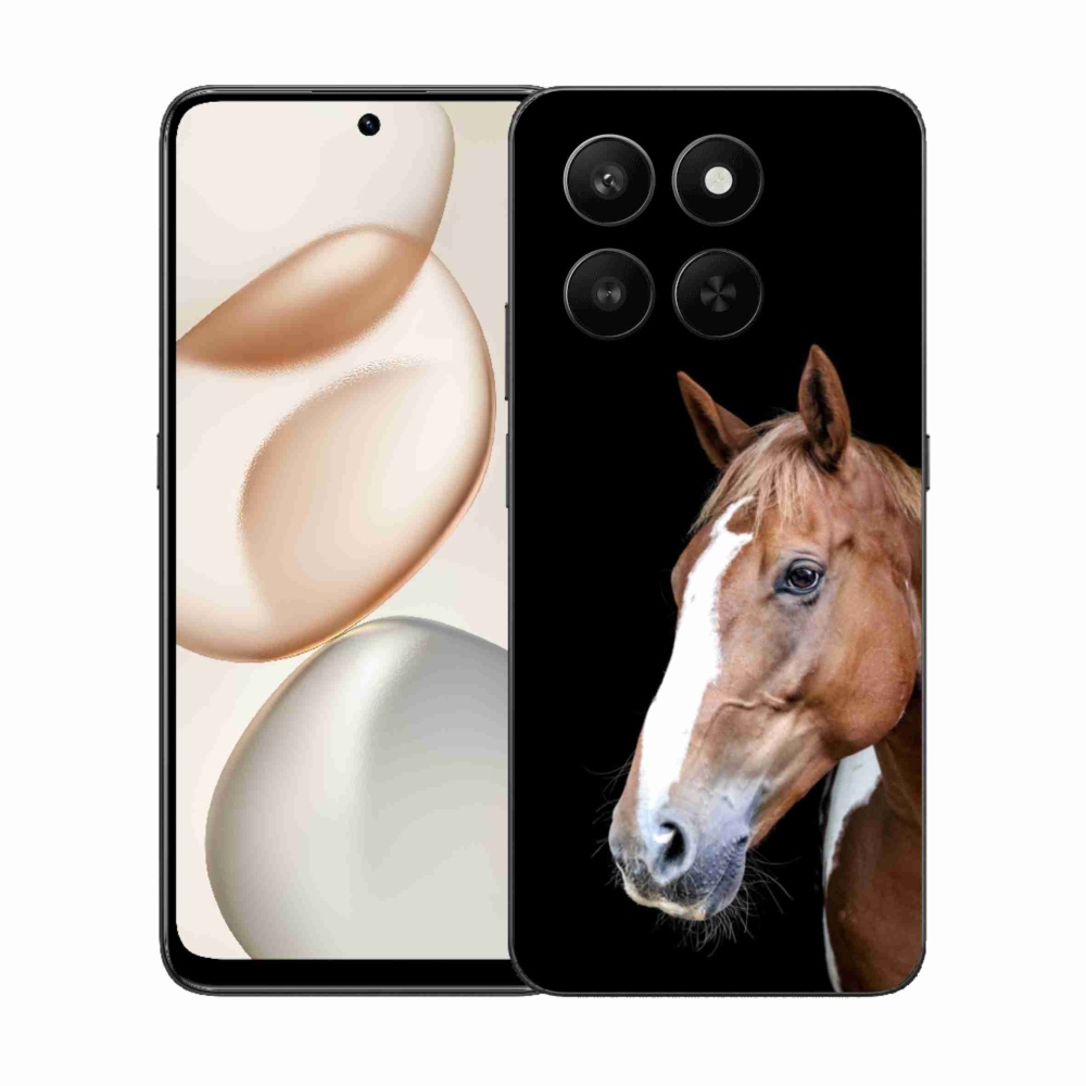 Zselés tok mmCase a Honor 400 Smart 5G/4G/Honor X7d készülékhez - barna ló 3