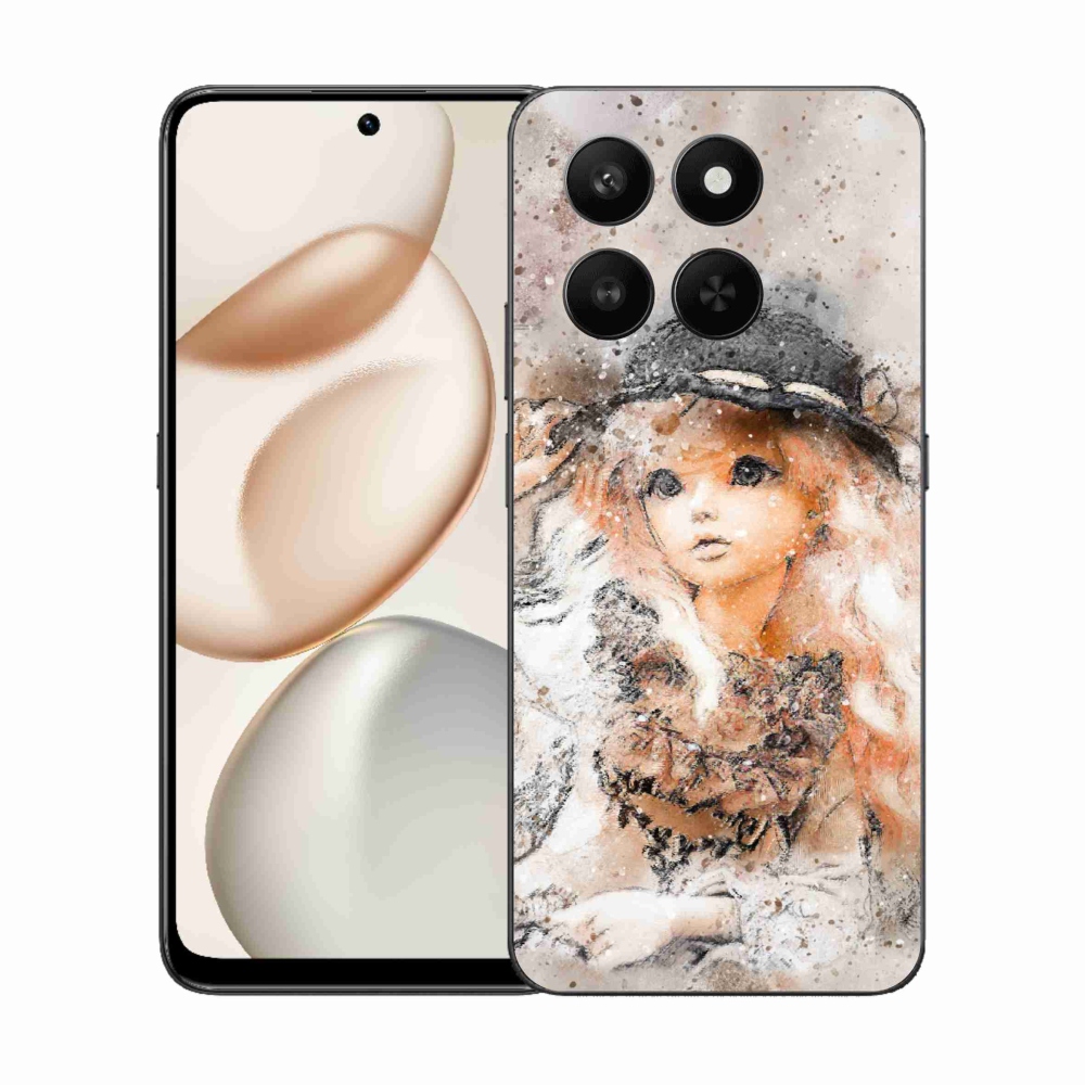 Zselés borítás mmCase a Honor 400 Smart 5G/4G/Honor X7d készülékhez - lány sapkával