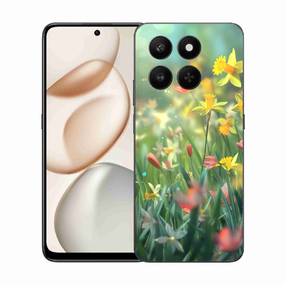 Zselés borító mmCase a Honor 400 Smart 5G/4G/Honor X7d számára - tavaszi virágok