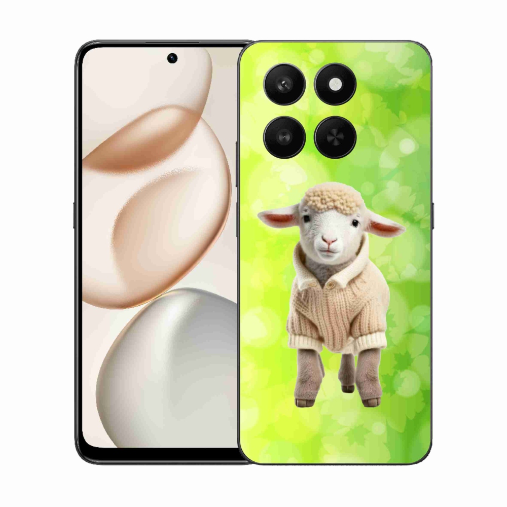 Zselés borítás mmCase a Honor 400 Smart 5G/4G/Honor X7d számára - bárányhús pulóverben