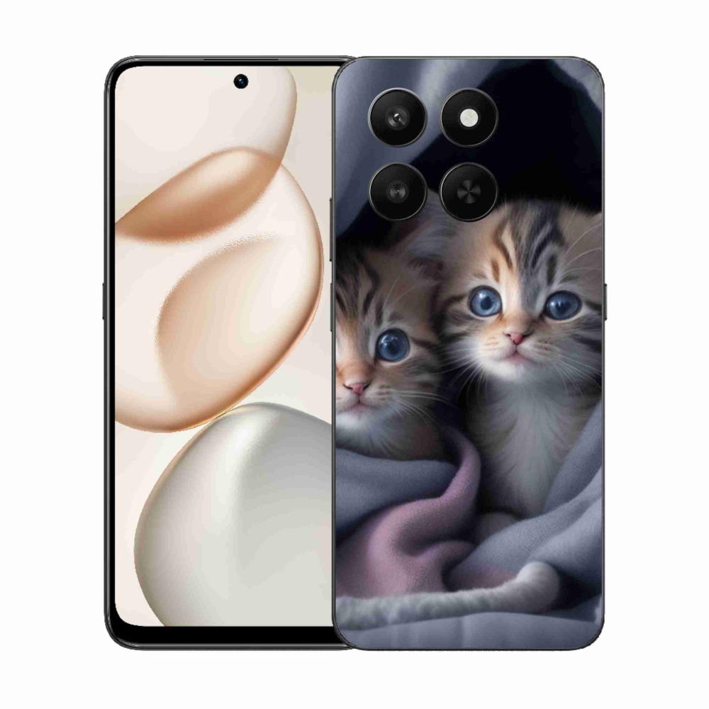 Zselés borítás mmCase a Honor 400 Smart 5G/4G/Honor X7d - cat duo 2 számára