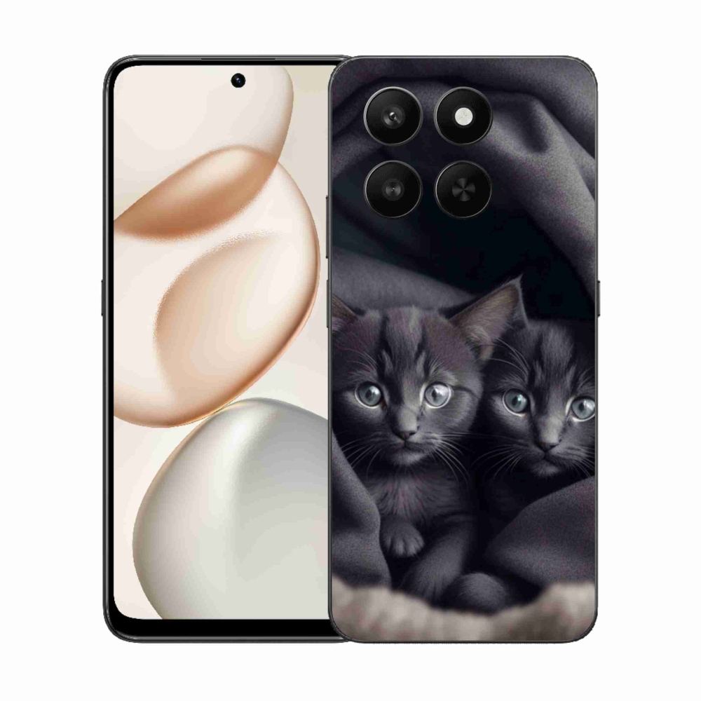 Zselés borítás mmCase a Honor 400 Smart 5G/4G/Honor X7d készülékhez - cat duo