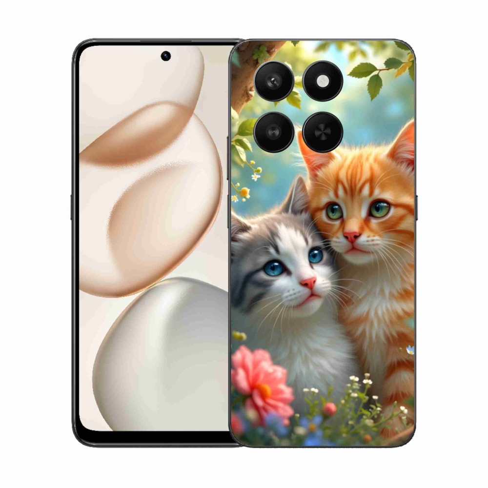 Zselés borítás mmCase a Honor 400 Smart 5G/4G/Honor X7d számára - cat love 2