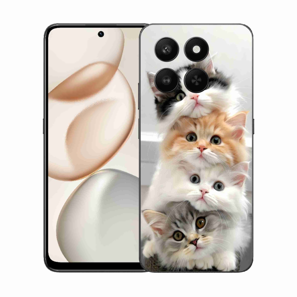 Zselés borítás mmCase a Honor 400 Smart 5G/4G/Honor X7d készülékhez - macskacsomagolás