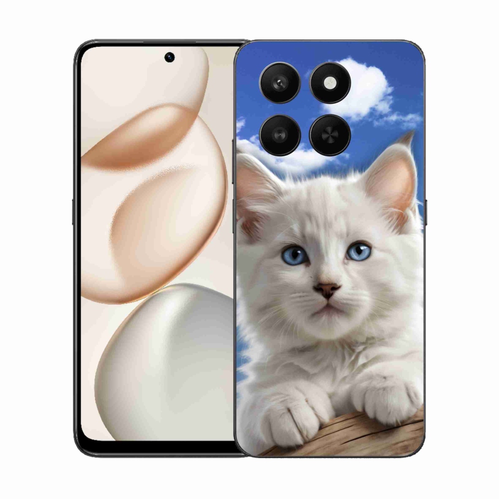mmCase gél tok az Honor 400 Smart 5G/4G/Honor X7d készülékhez – cica és felhők