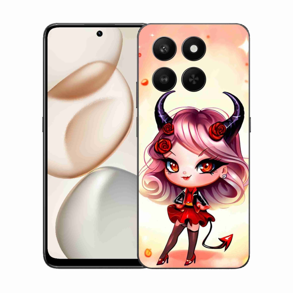 Zselés borítás mmCase a Honor 400 Smart 5G/4G/Honor X7d számára - karikatúrás ördög