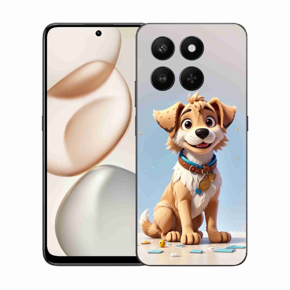 Zselés borítás mmCase a Honor 400 Smart 5G/4G/Honor X7d számára - rajzfilm kölyökkutyakölyök