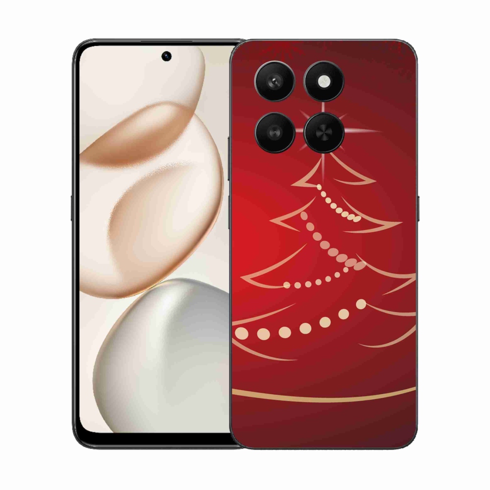 Zselés borítás mmCase a Honor 400 Smart 5G/4G/Honor X7d számára - karácsonyfa karikatúra