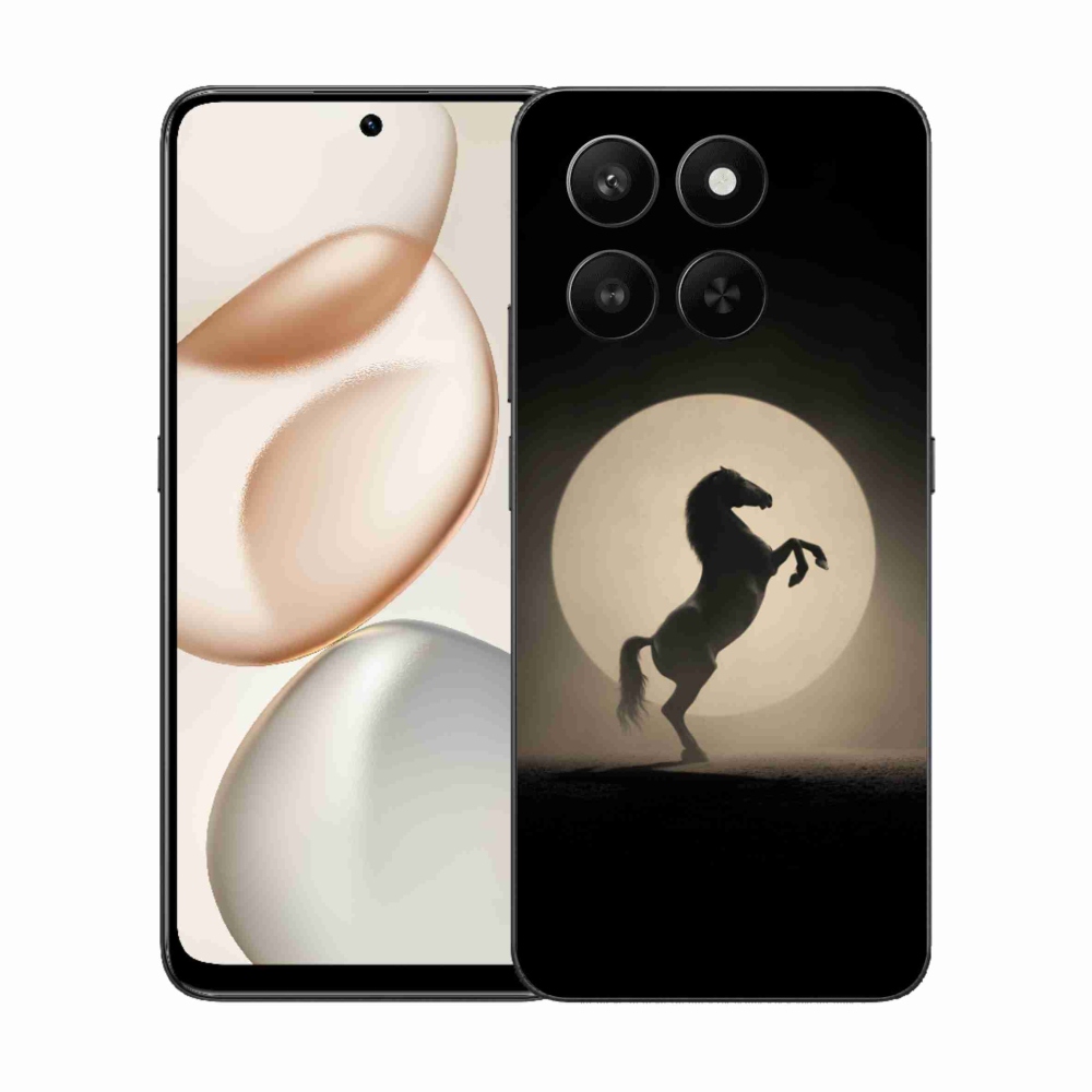 Zselés borítás mmCase a Honor 400 Smart 5G/4G/Honor X7d számára - ló sziluettben