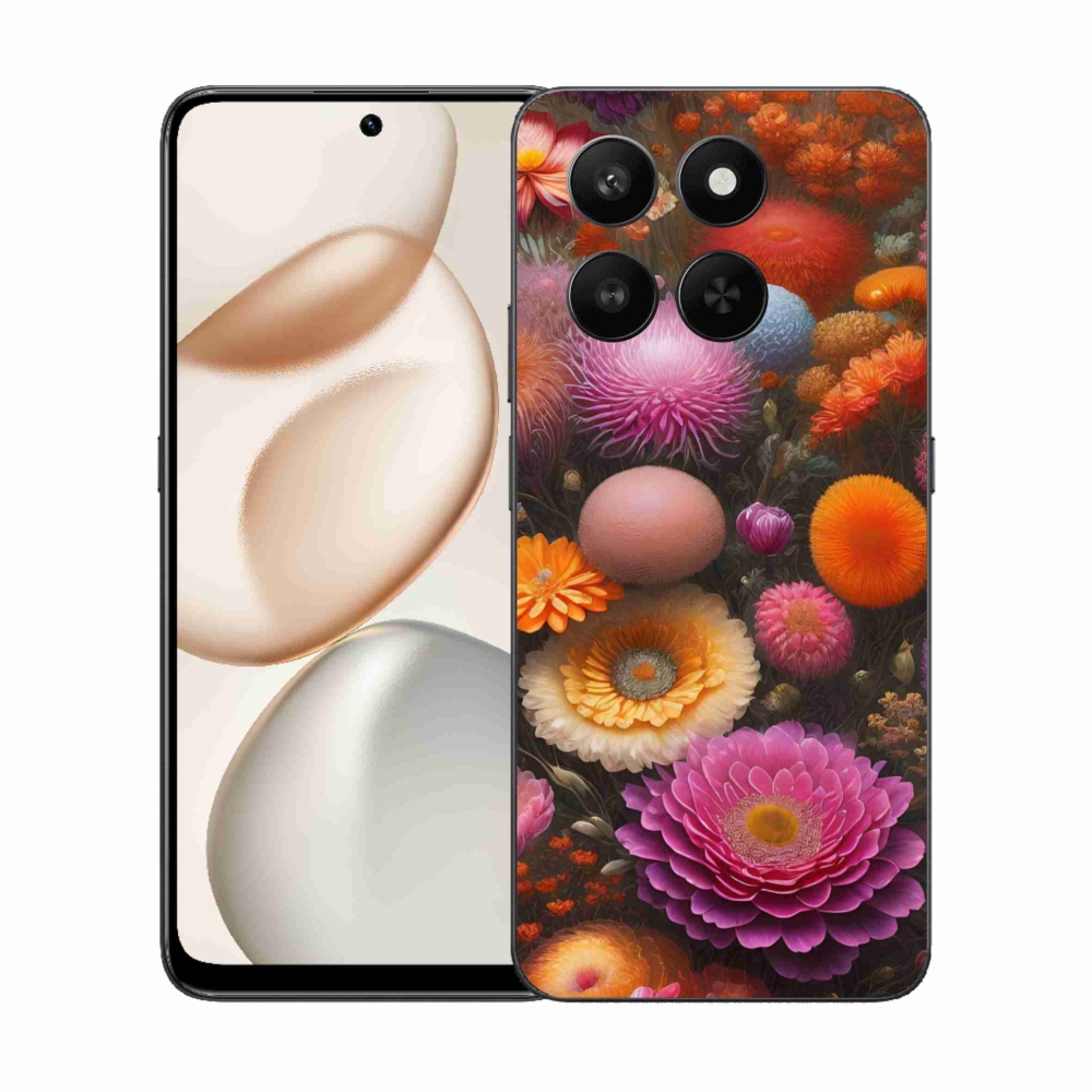 Gél borítás mmCase a Honor 400 Smart 5G/4G/Honor X7d számára - virágos kompozíció