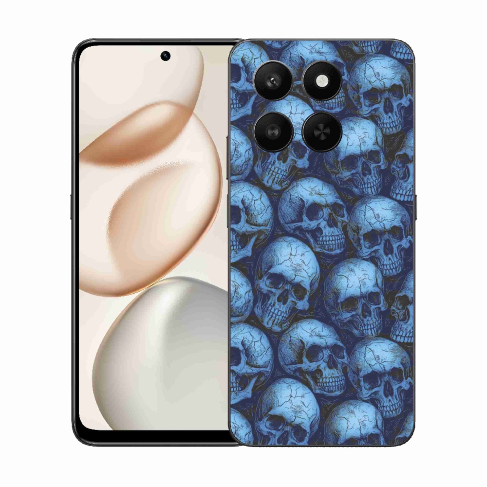 Zselés borítás mmCase a Honor 400 Smart 5G/4G/Honor X7d számára - koponyák