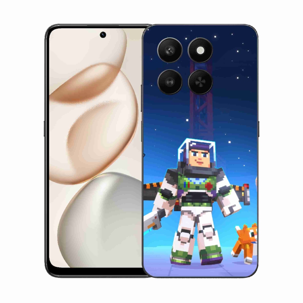 Zselés borítás mmCase a Honor 400 Smart 5G/4G/Honor X7d számára - minecraft 2