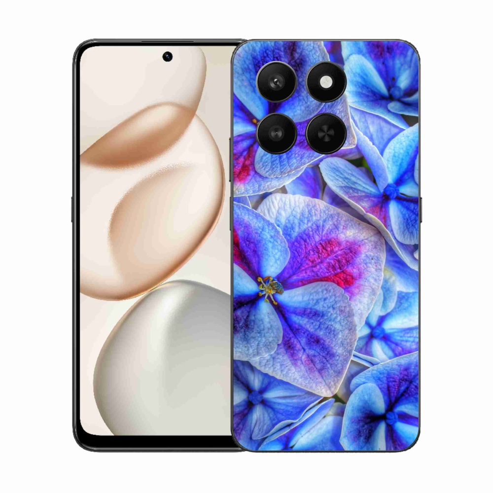 Zselés borító mmCase a Honor 400 Smart 5G/4G/Honor X7d készülékhez - kék virágok 1