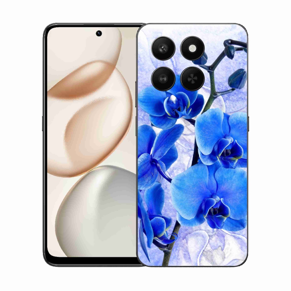 Zselés tok mmCase a Honor 400 Smart 5G/4G/Honor X7d készülékhez - kék virágok