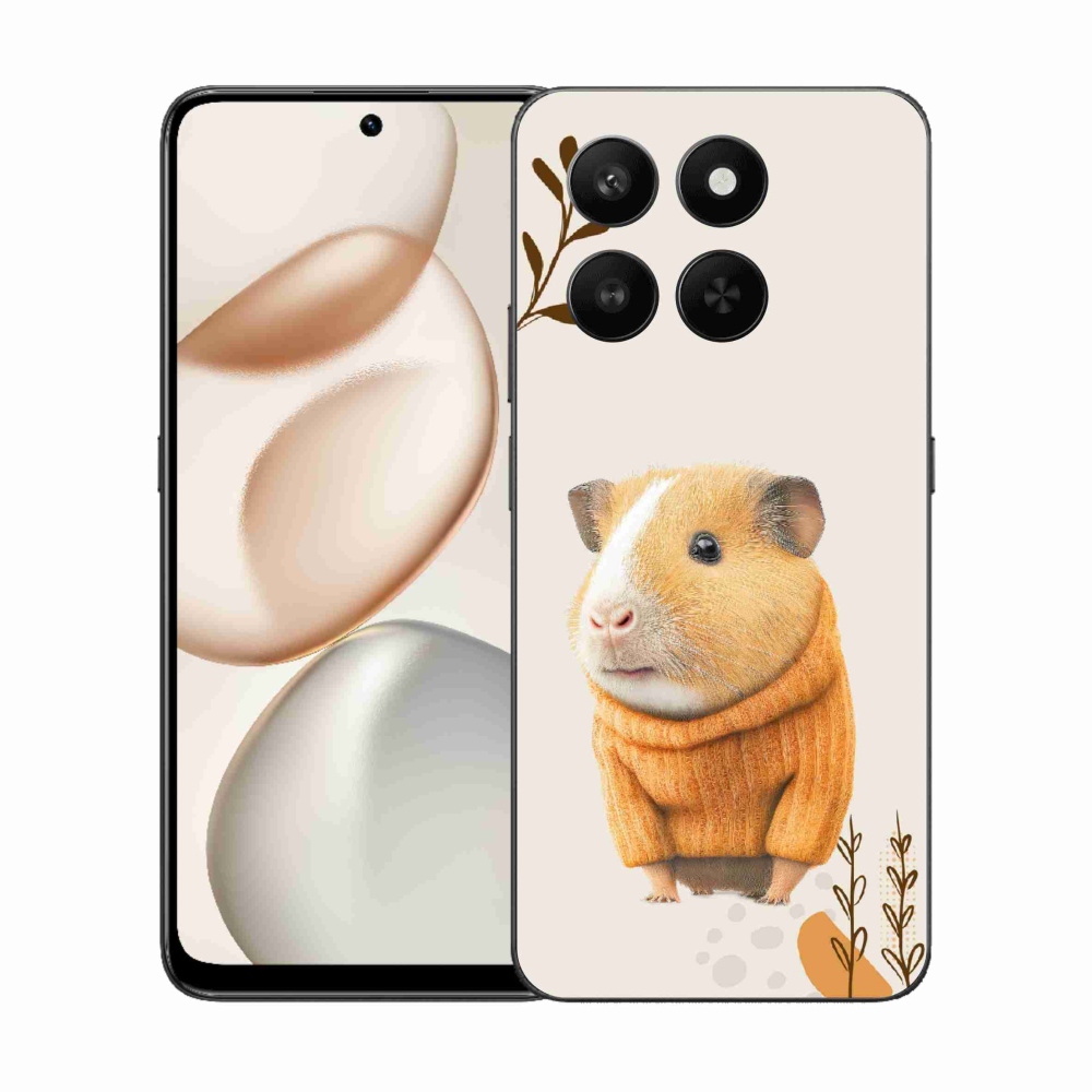 Zselés borítás mmCase a Honor 400 Smart 5G/4G/Honor X7d számára - tengerimalac pulóverben