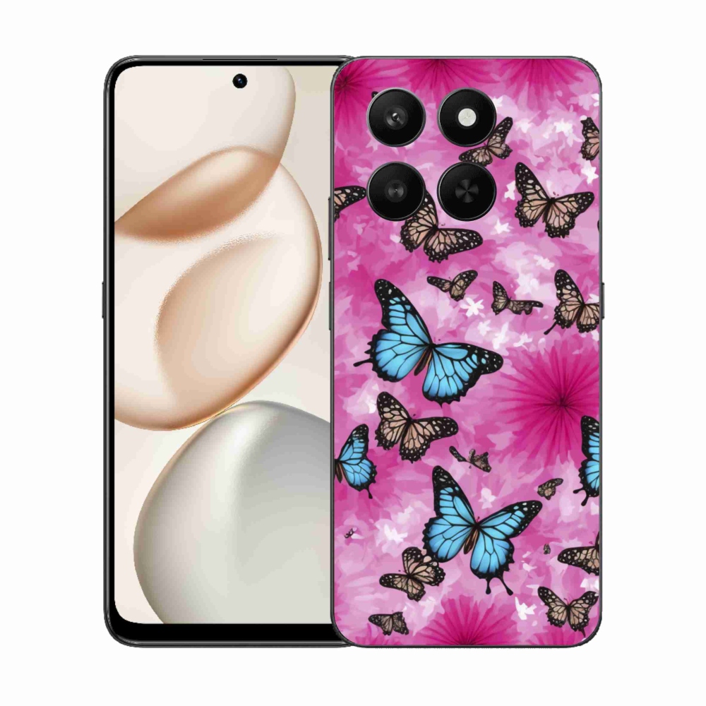 Zselés borítás mmCase a Honor 400 Smart 5G/4G/Honor X7d készülékhez - pillangókert