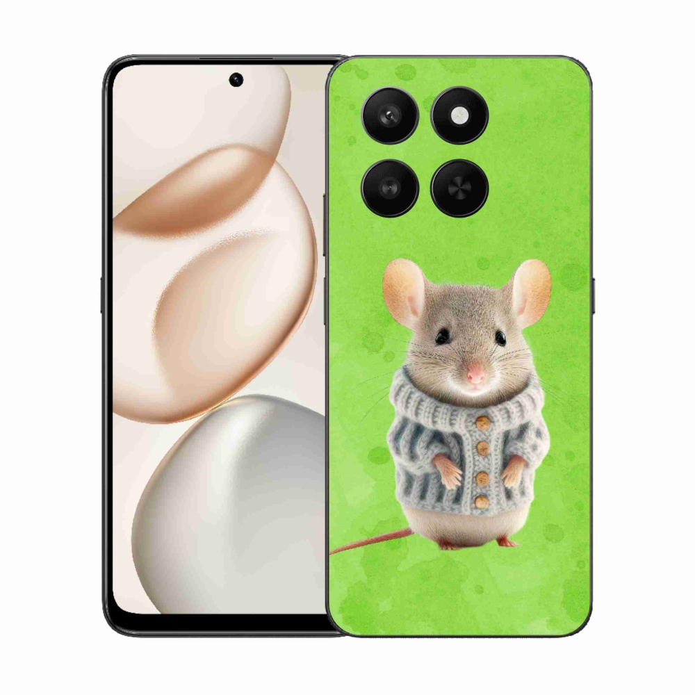 Zselés borítás mmCase a Honor 400 Smart 5G/4G/Honor X7d készülékhez - egér pulóverben