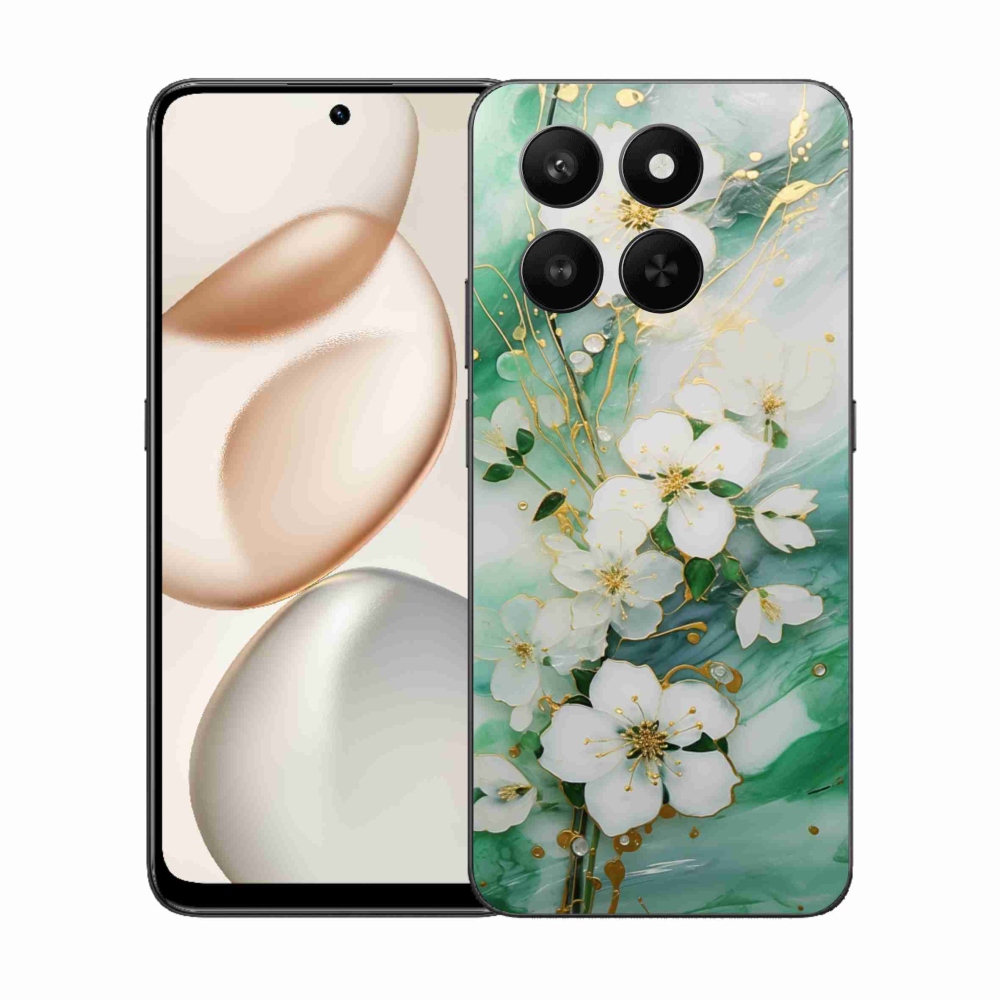 Zselés borítás mmCase a Honor 400 Smart 5G/4G/Honor X7d számára - finom virágok