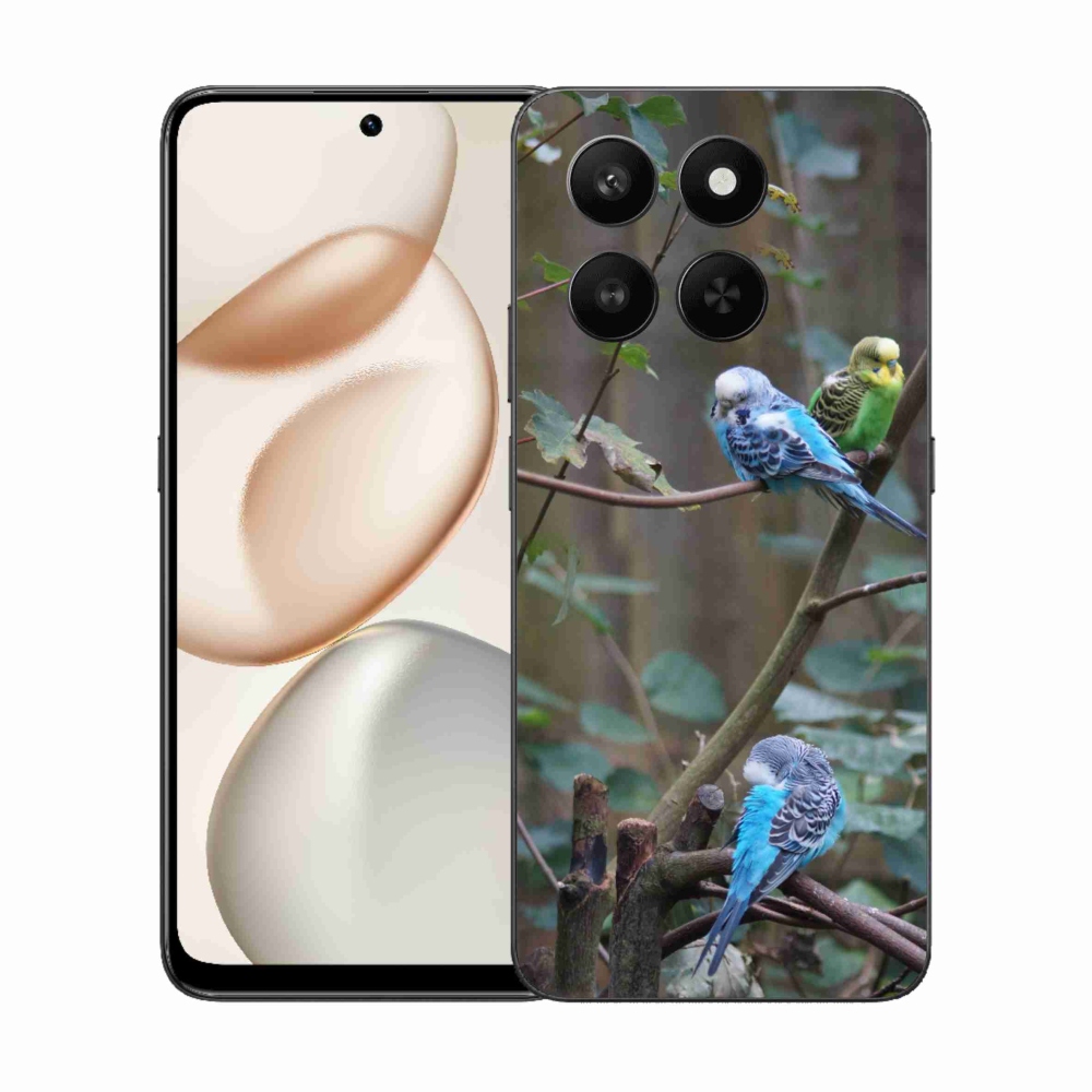 mmCase gél tok az Honor 400 Smart 5G/4G/Honor X7d készülékhez – papagájok egy ágon
