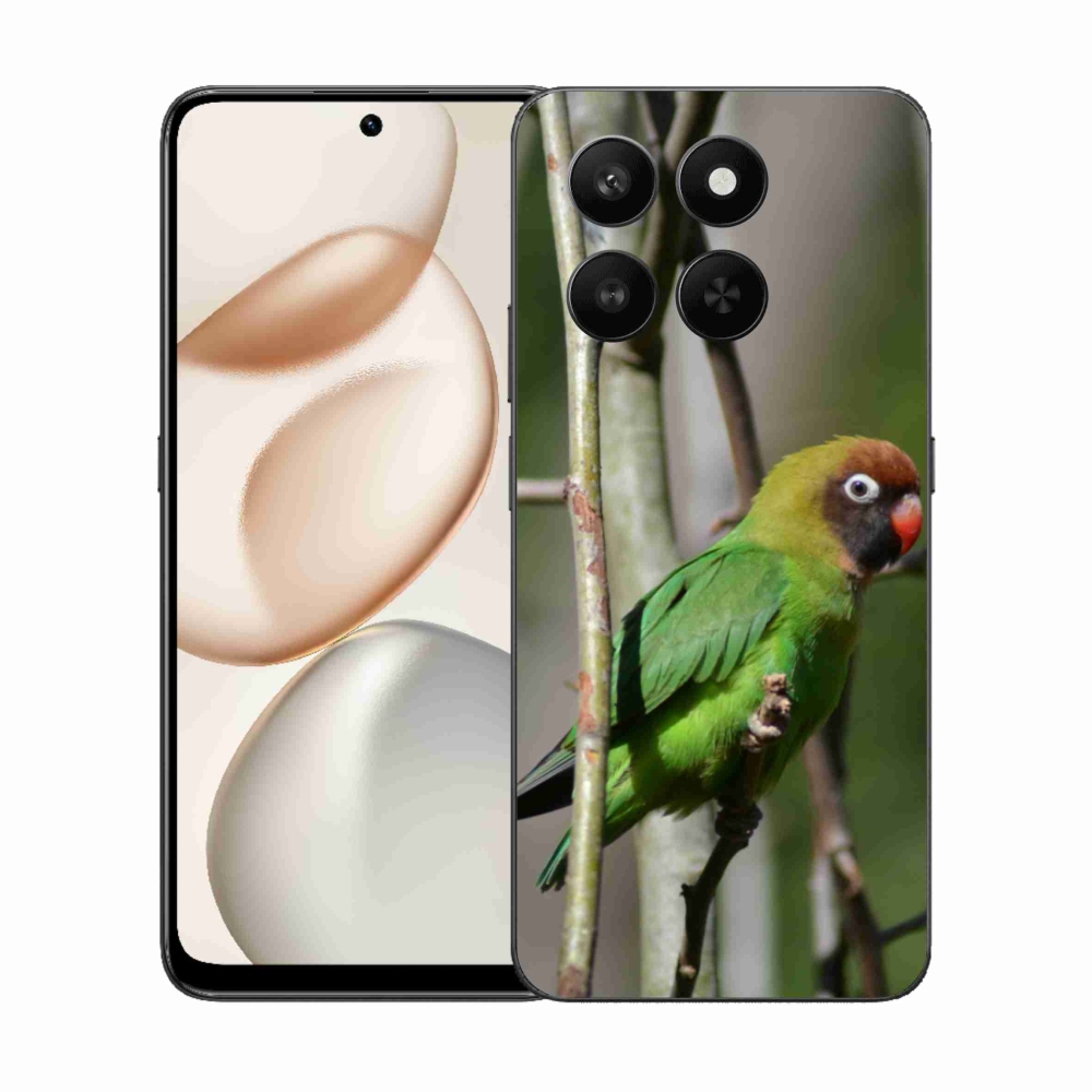 Zselés borítás mmCase a Honor 400 Smart 5G/4G/Honor X7d készülékhez - papagáj agapornis