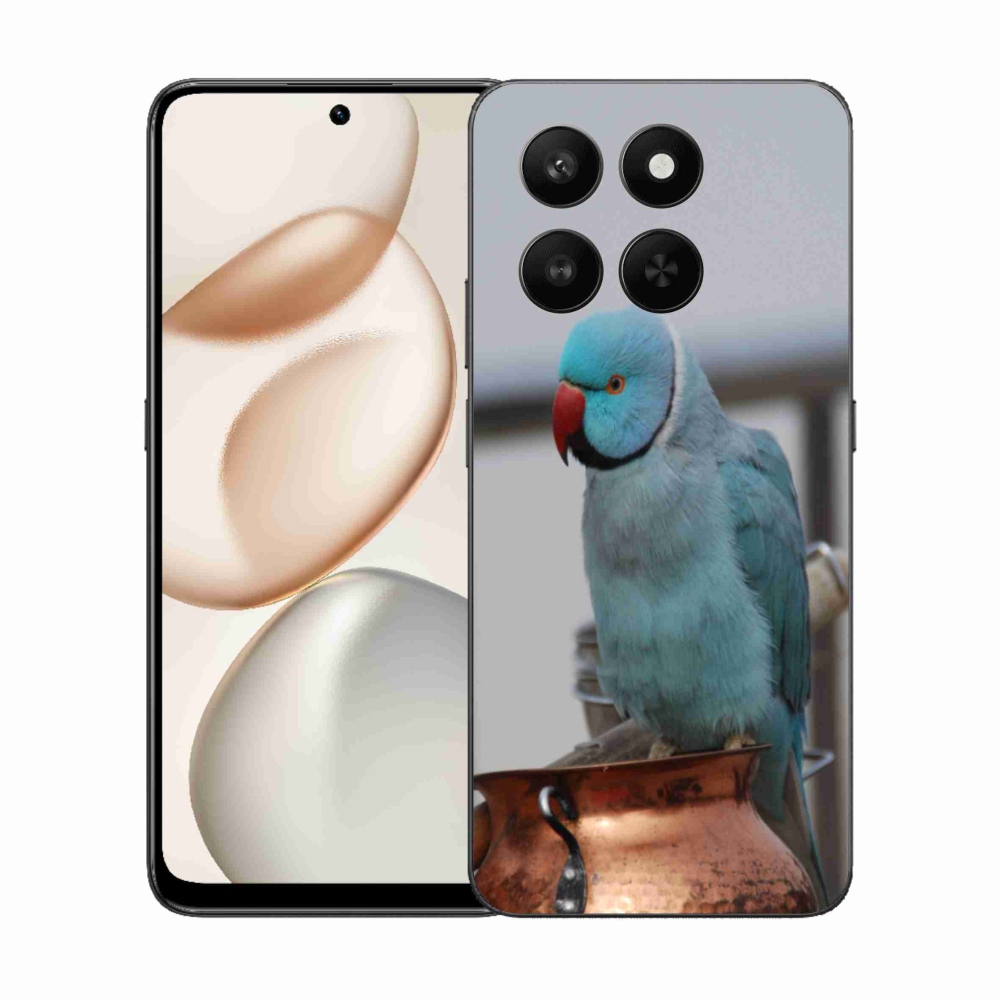 Zselés borítás mmCase a Honor 400 Smart 5G/4G/Honor X7d készülékhez - papagáj alexander kék