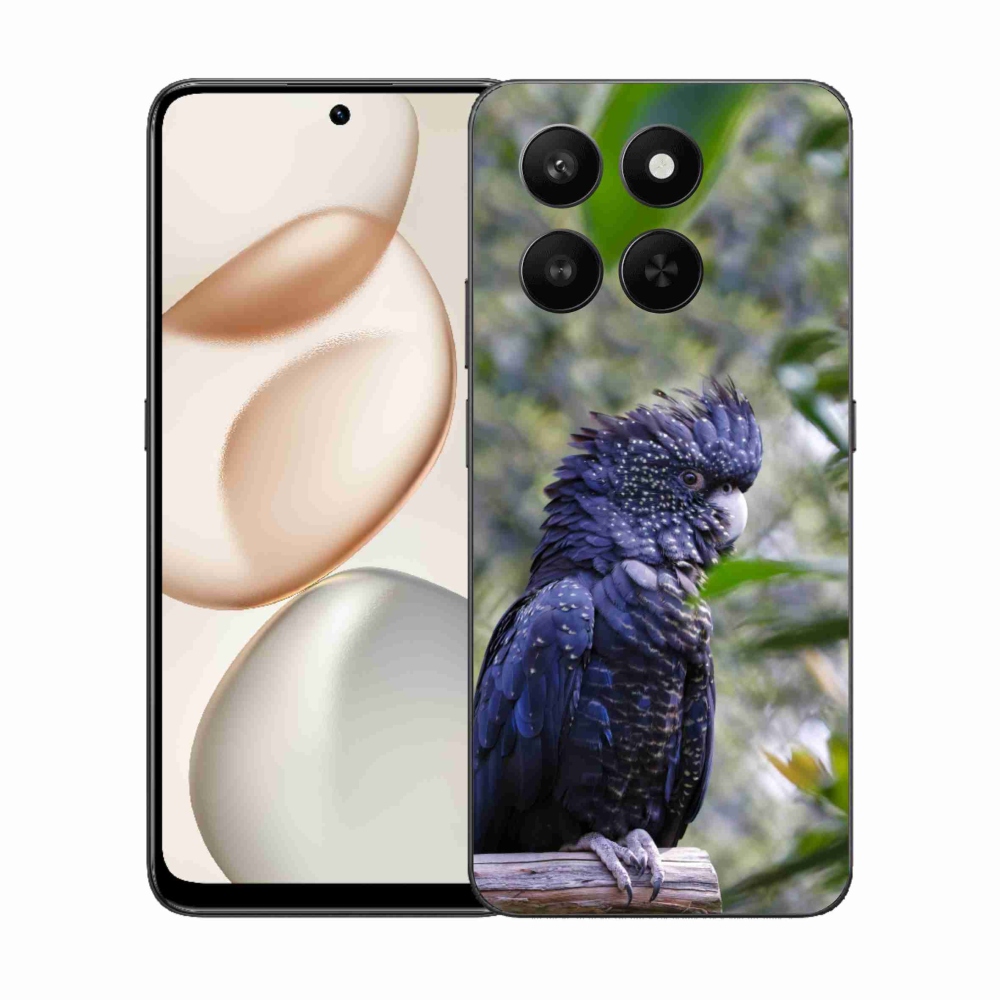 mmCase géltok az Honor 400 Smart 5G/4G/Honor X7d készülékhez – fekete kakadu papagáj