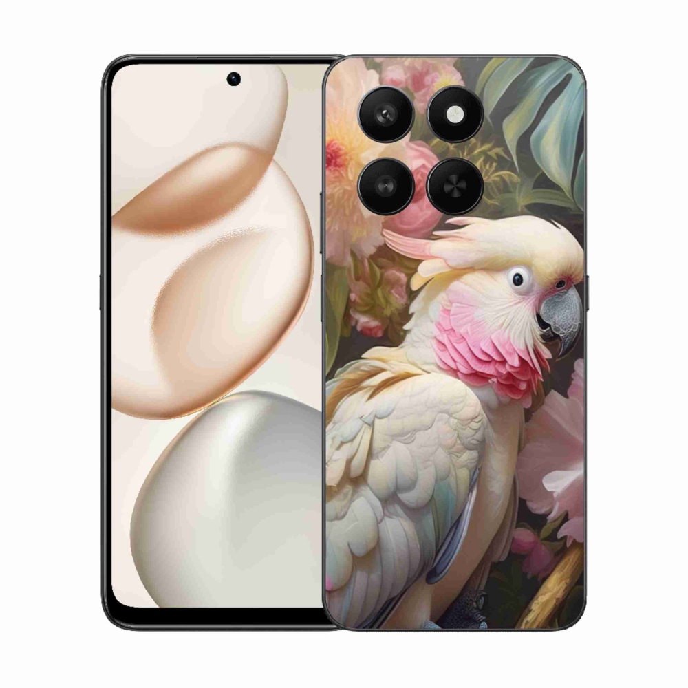 Zselés borítás mmCase a Honor 400 Smart 5G/4G/Honor X7d készülékhez - papagáj kakadu rózsaszín 2