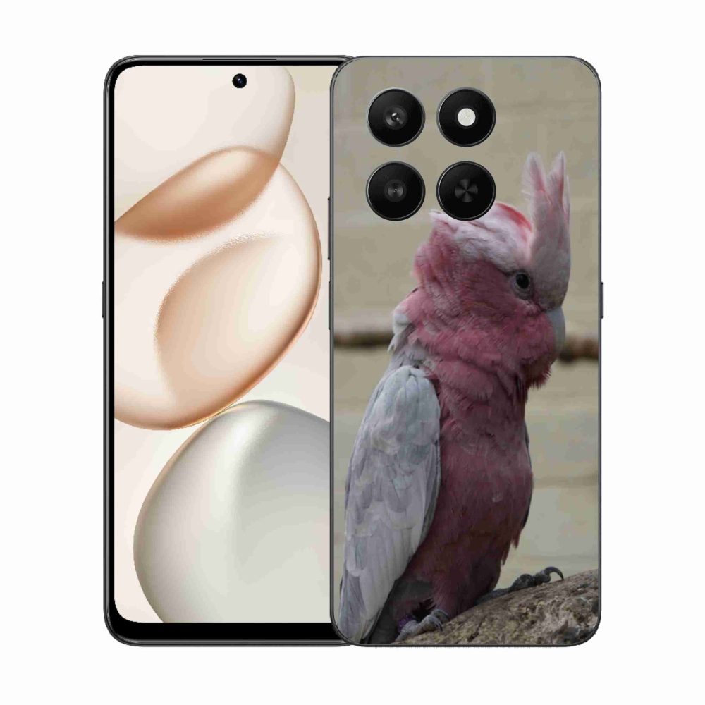 Zselés borítás mmCase a Honor 400 Smart 5G/4G/Honor X7d készülékhez - papagáj kakadu rózsaszínű