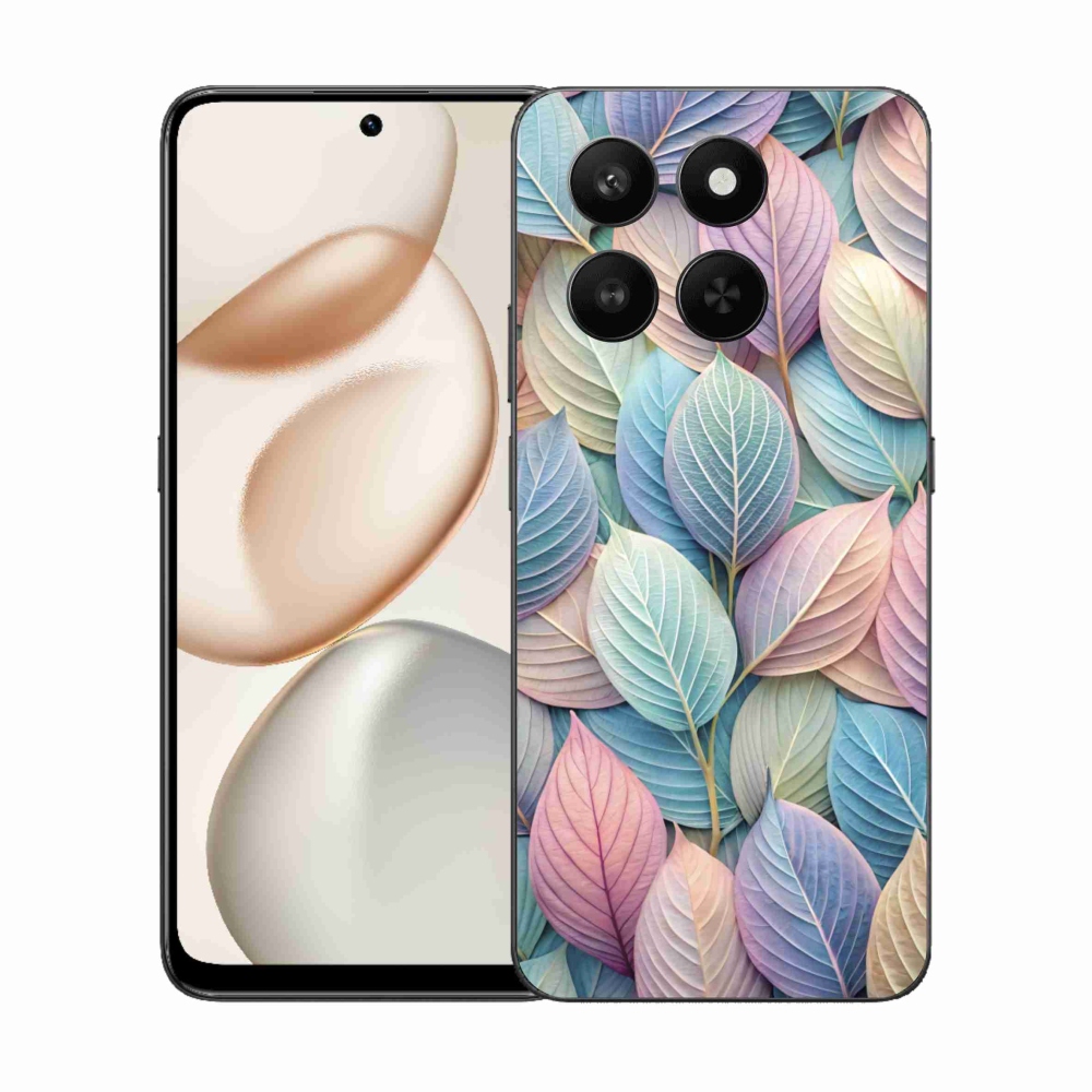 Zselés borító mmCase a Honor 400 Smart 5G/4G/Honor X7d készülékhez - pasztell színű levelek