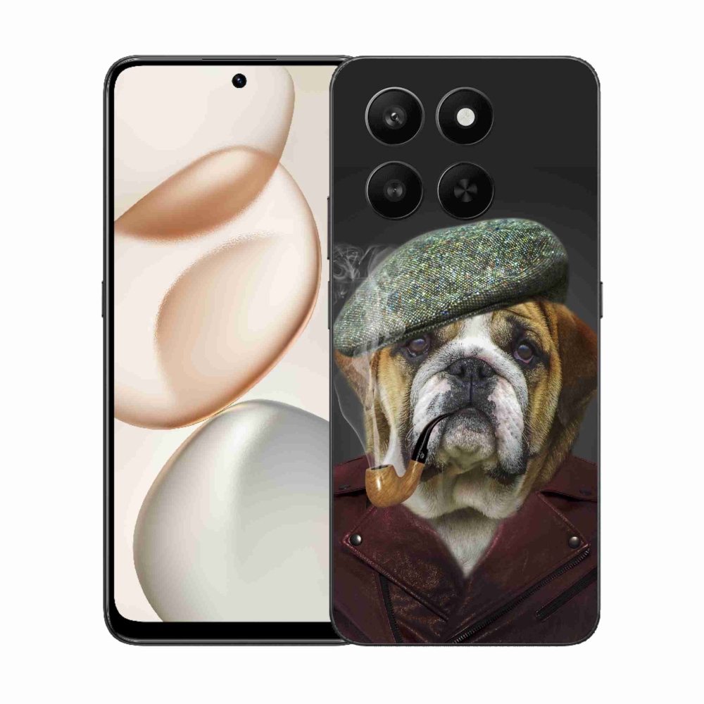 Zselés borítás mmCase a Honor 400 Smart 5G/4G/Honor X7d - kutya csővel