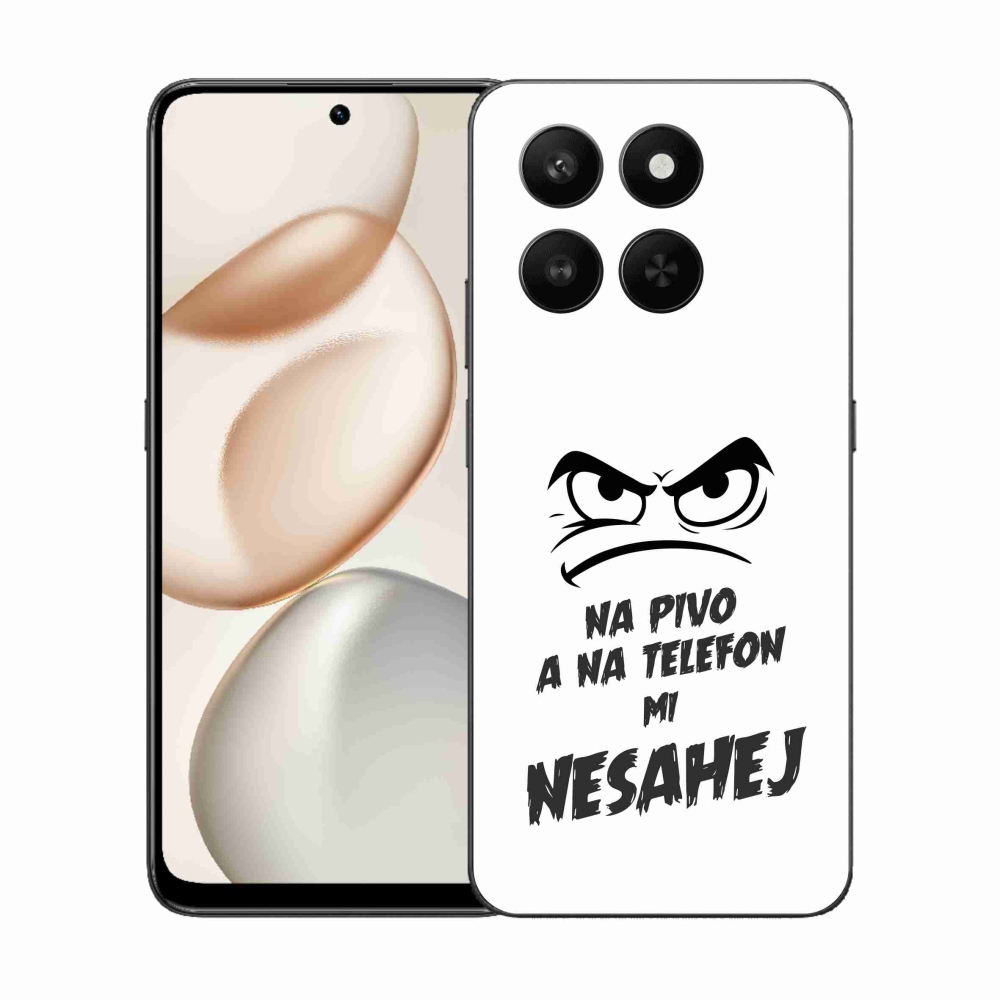 Gél borító mmCase a Honor 400 Smart 5G/4G/Honor X7d - sör motívum 2 fehér háttérrel