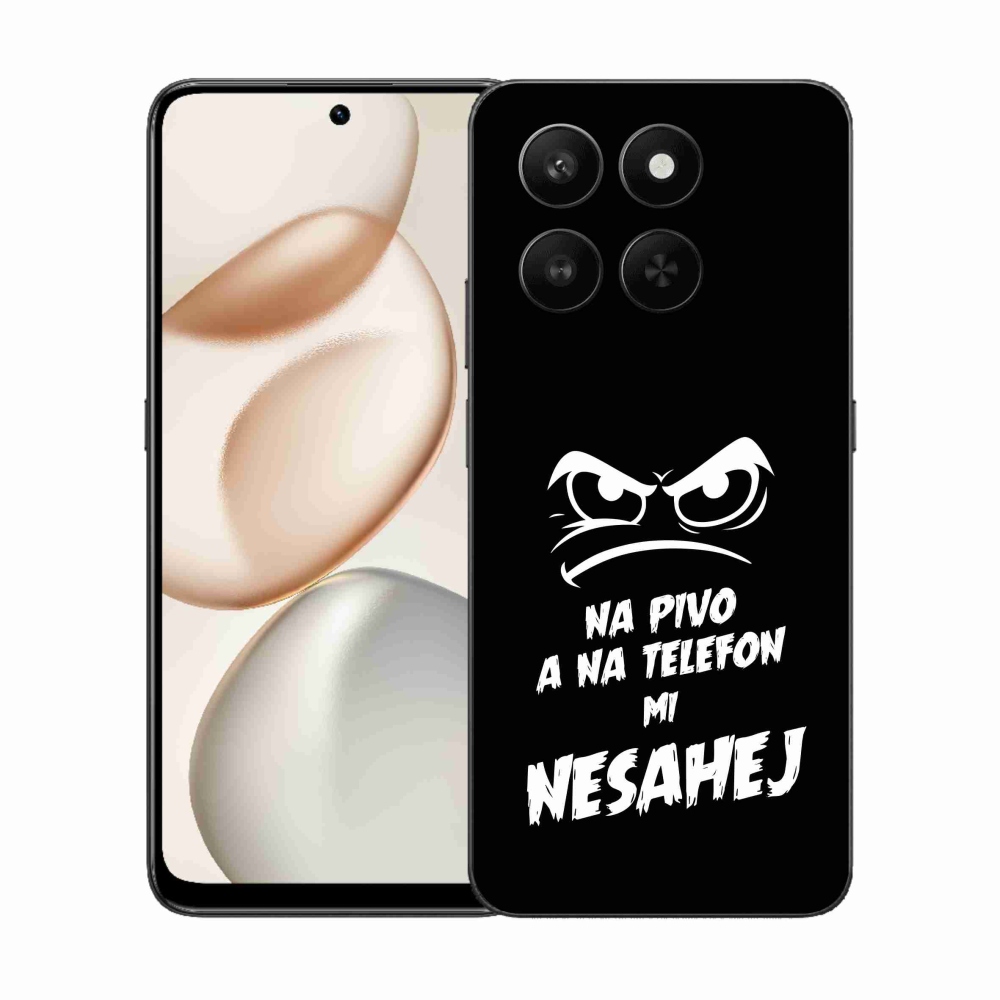 Gél borító mmCase a Honor 400 Smart 5G/4G/Honor X7d - sör motívum 2 fekete háttérrel